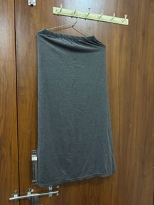 Gray Tribal Print Maxi Skirt