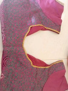 Pink Embroidered Blouse Piece