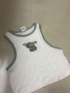 Cute Baby Yoda Crop Top