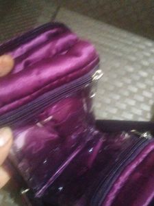 Stylish Grey Quilted Handbag with Free gift