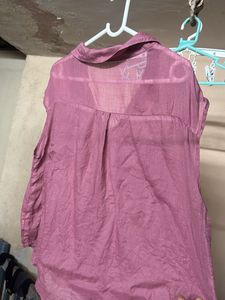 Sleeveless Button-Up Shirt