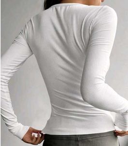 White fitted Top