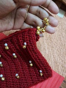 Crochet Kashmiri Pouch/ Mini Bag