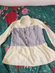 Striped Peplum Shirt