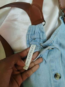 Denim Pinafore Dress