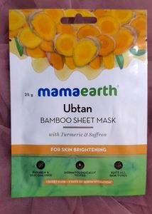 Mamaearth Ubtan Bamboo Sheet Mask
