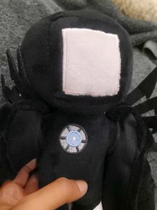 Cute Black Plush Toy with Wings