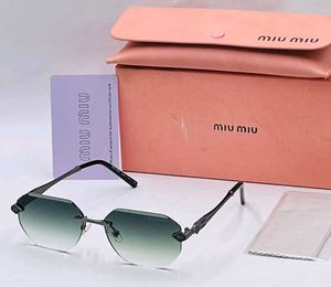 Miu Mi Rimless Octagonal Sunglasses