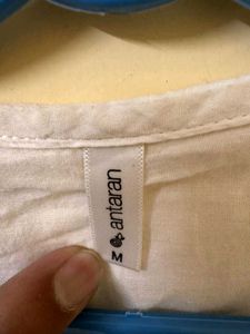 White Embroidered Kurta