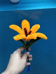 Handmade Orange Flower Craft