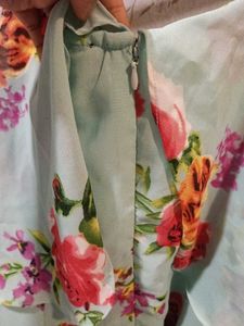 Chic Floral Print Mini Dress (size-L)
