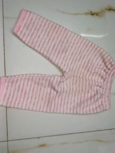 Cute Pink Striped Baby Outfit