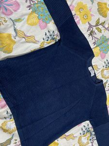Navy Blue Knit Sweater