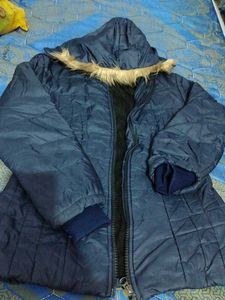 Blue Quilted Jacket