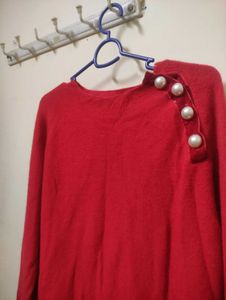 women Red sweatshirt ❤️
