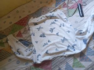 Cream Butterfly Print Sweatshirt