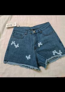 Cute Blue Denim Shorts