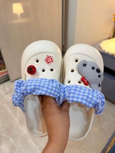 Cute White Crocs with Charms check details