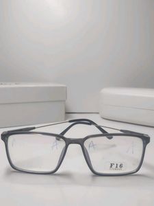 F16 Eyewear Black Rectangle Glasses