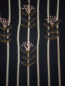 Stylish Striped Kurta with Tassels