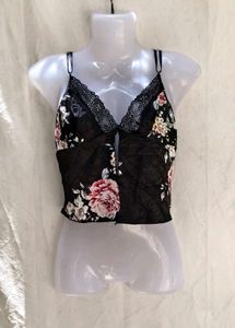 I. Floral Print Camisole Top