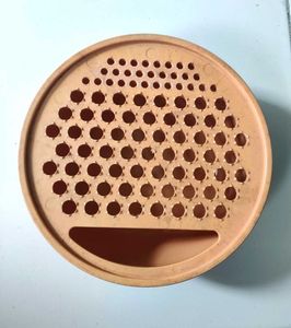 Orange Round Grater with Bowl