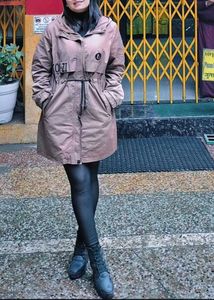 Women's Beige Brown Trench