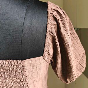 Brown crop top