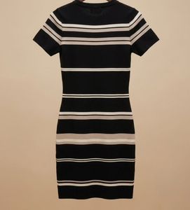 Striped Knit Mini Dress
