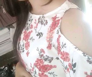 Floral Cold-Shoulder Flutter Sleeve Top