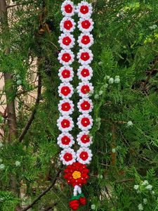 Handmade Crochet Flower Garland