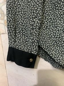 Vintage Floral Print Blouse
