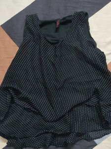 Chic Polka Dot Sleeveless Top