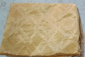 Elegant Yellow Banarasi Silk Duptta