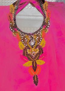 Embellished Pink Kurta