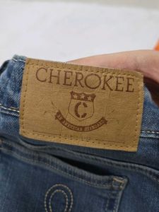 Cherokee Stylish Ripped Blue Denim Jeans