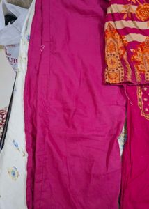 Vibrant Pink Kurta Set with Dupatta
