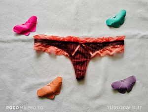 Lingerie Thong with Ruffles