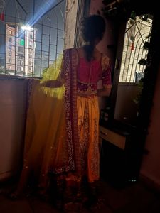 90’ chatpata!! Stunning Yellow &amp; Pink