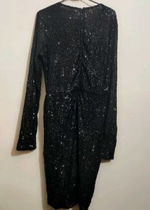 Black⚫Sparkling Sequin Party Dress 36 Bust