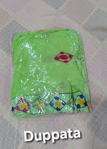 Light Green Kurta Set with chiffon dupatta