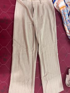Striped High-Waisted Pants