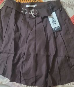 Pleated Skort with belt &amp; Tag