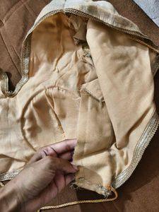 Elegant Beige Saree with Embellishments
