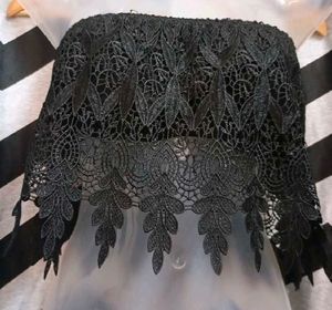 Lace Bandeau Crop Top
