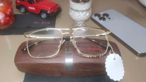 Stylish Gold Frame Eyeglasses