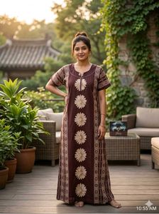 Comfortable Floral Nightgown