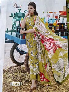 2 patchwork unstitched dress Material
