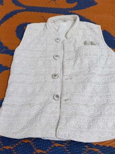 Elegant White Ethnic Jacket