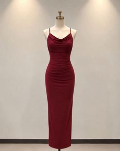 Elegant Red Maxi Dress